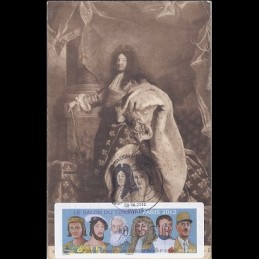 FRANCIA (2012).. Gobernantes. Tarjeta máxima (Louis XIV) **