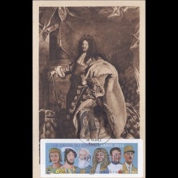 FRANCIA (2012).. Gobernantes. Tarjeta máxima (Louis XIV)