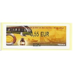 FRANCIA (2012). Fête mer et marins - Brest. ATM nuevo (0,55 ECOP