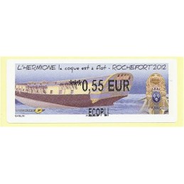 FRANCIA (2012). Hermione - Rochefort. ATM nuevo (0,55 ECOPLI)