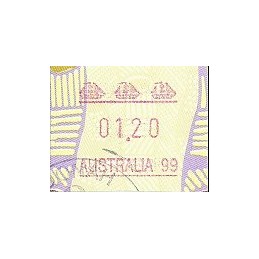 AUSTRALIA (1999). Arte aborígen. AUSTRALIA 99. ATM usado (01.20)