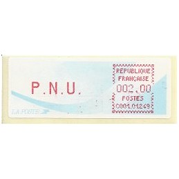 FRANCIA (1988). Cometa - C001.01249 - rojo. ATM (P.N.U. 2,00)