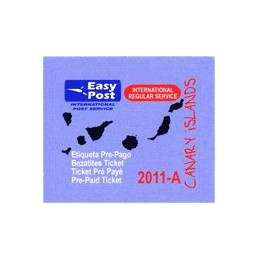 ESPAÑA (2011). Easy Post - Canary Islands - IRS.  Etiqueta nueva