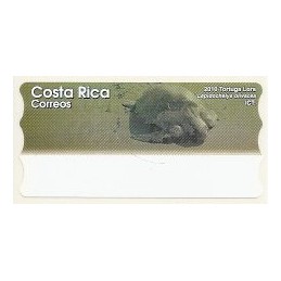 COSTA RICA (2010).  Tortuga Lora. Etiqueta en blanco