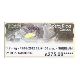 COSTA RICA (2012). Volcán Irazú - Datamax. ATM nuevo