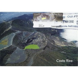 COSTA RICA (2005). Volcán Irazú. Tarjeta máxima