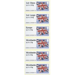 R. UNIDO (2012). Union flag - STAMPEX A9GB12 A1. Serie 6 val.