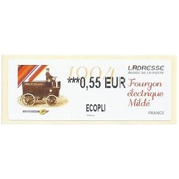 FRANCIA (2012). Adresse - Fourgon Mildé. ATM nuevo (0,55 ECOPLI)