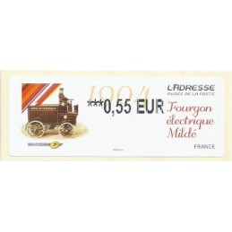 FRANCIA (2012). Adresse - Fourgon Mildé. ATM nuevo (0,55)