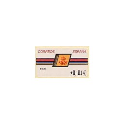 ESPAÑA. 4.2.4. Emblema postal - OVELAR. EUR-4E. ATM nuevo (0,01)
