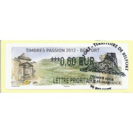 FRANCIA (2012). Timbres Passion Belfort. ATM (0,60), mat. P.D.