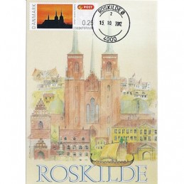 DINAMARCA (2012). Catedral Roskilde. Tarjeta máxima (Roskilde)