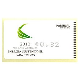 PORTUGAL (2012). Energia - AMIEL negro. ATM nuevo