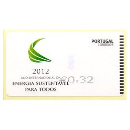 PORTUGAL (2012). Energia - SMD negro. ATM nuevo