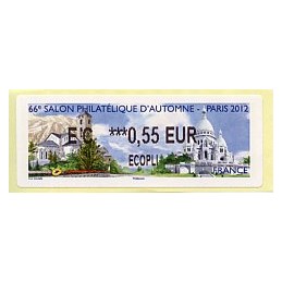 FRANCIA (2012). 66 Salon - Andorra - LISA 2.  ATM nuevo (EC 0,55