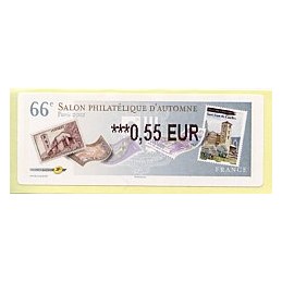 FRANCIA (2012). 66 Salon - Sellos - LISA 2.  ATM nuevo (0,55)