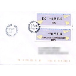 FRANCIA (2012). Aviones papel - IER LISA 2. Sobre (complement)