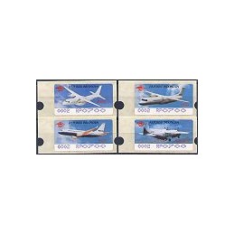 INDONESIA (1996). Aviones - violeta - 0002. ATMs nuevos (700)