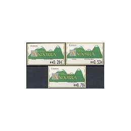 ANDORRA. Montañas verdes- 4. EUR-5E-0446 ESCALDES. Serie (2005)