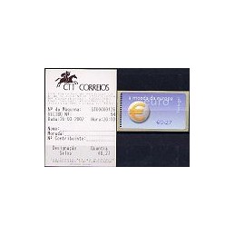 PORTUGAL (2002). Euro, a moeda - NewVision. ATM nuevo + rec.