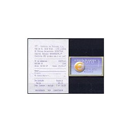 PORTUGAL (2002). Euro, a moeda - SMD. ATM nuevo (C. AZUL) + rec.