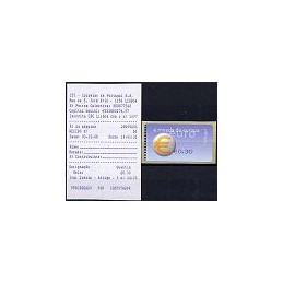 PORTUGAL (2002). Euro, a moeda - SMD. ATM nuevo (0,30) + rec.