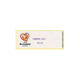 PORTUGAL (2003). Euro 2004 - Crouzet violeta. C. AZUL. ATM nuevo
