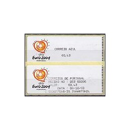 PORTUGAL (2003). Euro 2004 - Crouzet negro. C. AZUL. ATM + rec.