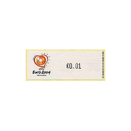 PORTUGAL (2003). Euro 2004 - Crouzet negro. ATM nuevo (0,01)