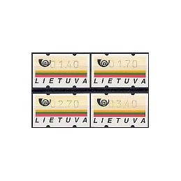 LITUANIA (1995). Emblema postal. Serie 4 val.