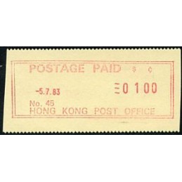 HONG KONG (1983). Emisión...