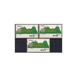 ANDORRA. Montañas verdes - 2. PTS-5E-6647. Serie 3 val.