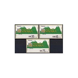 ANDORRA. Montañas verdes - 2. PTS-4CB-0859. Serie 3 val.