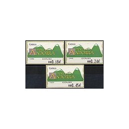 ANDORRA. Montañas verdes- 3. EUR-5E-0446 ESCALDES. Serie 3 v.-1