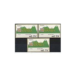 ANDORRA. Montañas verdes- 3. EUR-5E-0446 ESCALDES. Serie 3 v.-3
