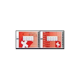 SUIZA (2005). Banderas de Suiza. ATMs nuevos
