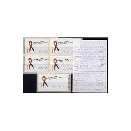 PORTUGAL (2006). SIDA - SMD. Serie 5 val. + rec. (07)