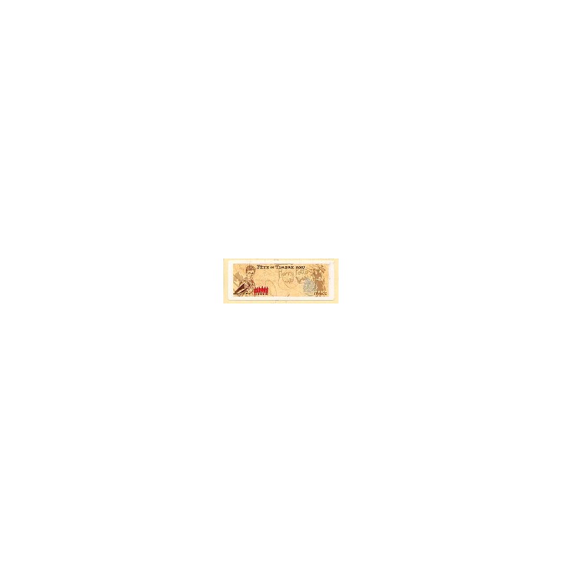 FRANCE (2007).  Fête timbre - LISA 1. Etiqueta en blanco