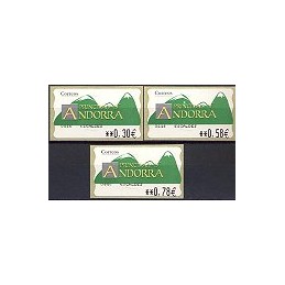 ANDORRA. Montañas verdes- 4. EUR-5E-0446 ESCALDES. Serie (2007)