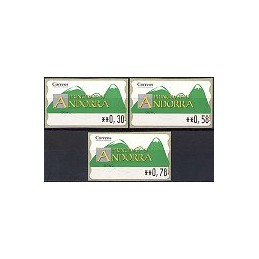 ANDORRA. Montañas verdes- 5. 0083. Serie 3 val. (2007)