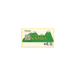ANDORRA. Montañas verdes- 5. 0083. ATM nuevo (0,01)