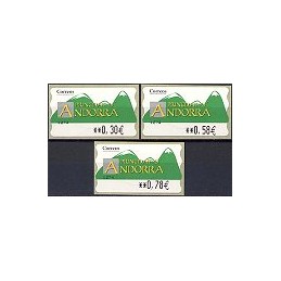 ANDORRA. Montañas verdes- 5. 1274. Serie 3 val. (2007)