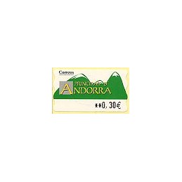 ANDORRA (2007). Montañas verdes- 5. LF-5E. ATM nuevo (0,30)