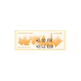 FRANCIA (2000). 54 Salon Phil. Automne. ATM nuevo (3,00-0,46)