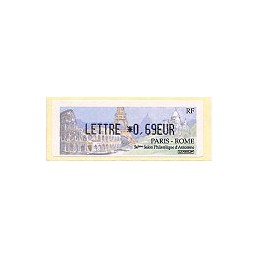 FRANCIA (2002). Paris - Rome. ATM nuevo (L 0,69)