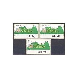 ANDORRA. Montañas verdes- 5. 1274. Serie 3 val. (2008)