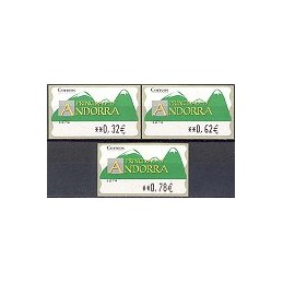 ANDORRA. Montañas verdes- 5. 1274. Serie 3 val. (2009)