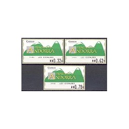 ANDORRA. Montañas verdes- 5. 0446 LES ESCALDES. Serie (09)