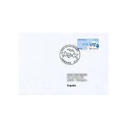 TAIWÁN (2008). Enlace postal - verde. Sobre P.D. España (083)