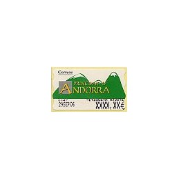 ANDORRA. Montañas verdes- 5. EUR-5E-6086. Etiqueta ajuste